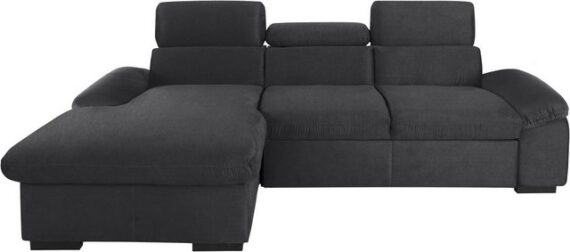 COTTA Ecksofa Lola L-Form, Set, mit Hocker & Kopfteilfunktion, wahlw. Bett- und Armteilfunktion