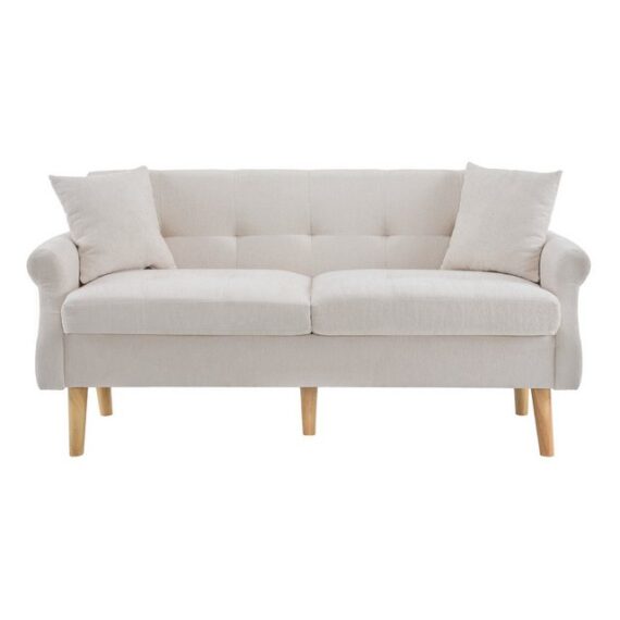 DOPWii 2-Sitzer Doppelsofa,2 Sitzer Sofa,Chenille-Stoff,162*74*77cm,Polstersofa,Sofa, mit dicken Kissen, für Wohnzimmer, Schlafzimmer,Wohnung usw.