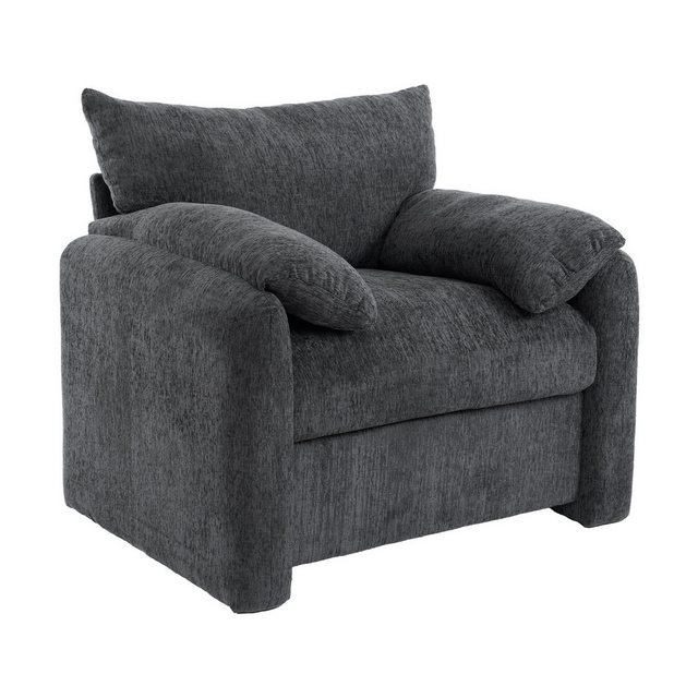 DOPWii Sofa Einzelsofa, Chenille-Stoff, übergroßer Sessel,Dekorativer Stuhl,Sofa, Freizeitstuhl, für Wohnzimmer und Schlafzimmer, Weich und bequem