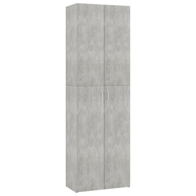 DOTMALL Aktenschrank Büroschrank Betongrau 60x32x190 cm Holzwerkstoff