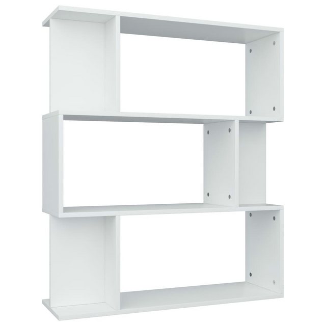 DOTMALL Bücherregal Bücherregal/Raumteiler Weiß 80x24x96 cm Holzwerkstoff