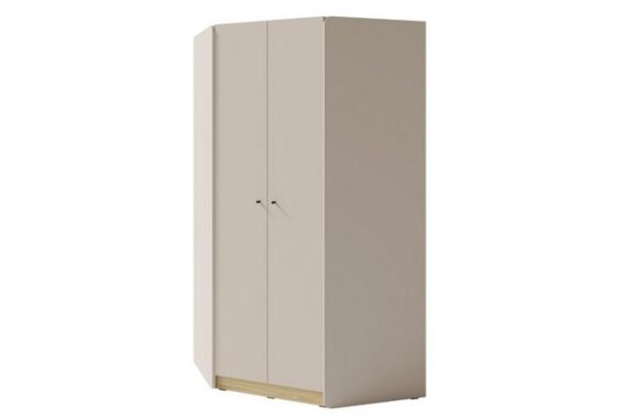 Deine Möbel 24 Kinderkleiderschrank Eckschrank ALBI 02 zweitürig 95/95/195 cm (2-türig Kleiderschrank, Eckschrank, 1-St., 2-türig Kleiderschrank, Eckschrank) Garderobe Kleiderschrank Kinderzimmer Jugendzimmer