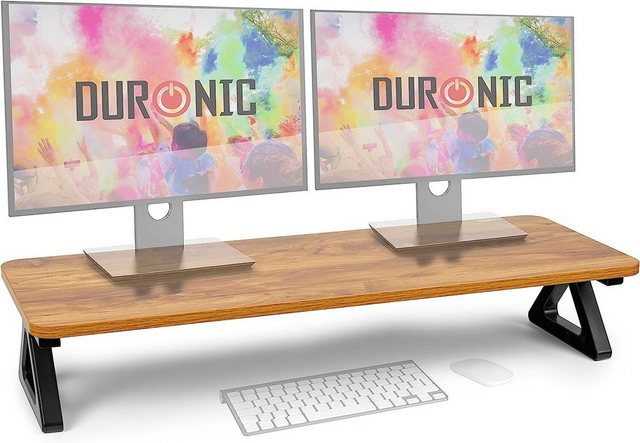 Duronic Monitorständer, (DM06-2 AO Monitorständer, 82 x 30 cm Fläche, Bis 10kg, 16 cm Höhe)