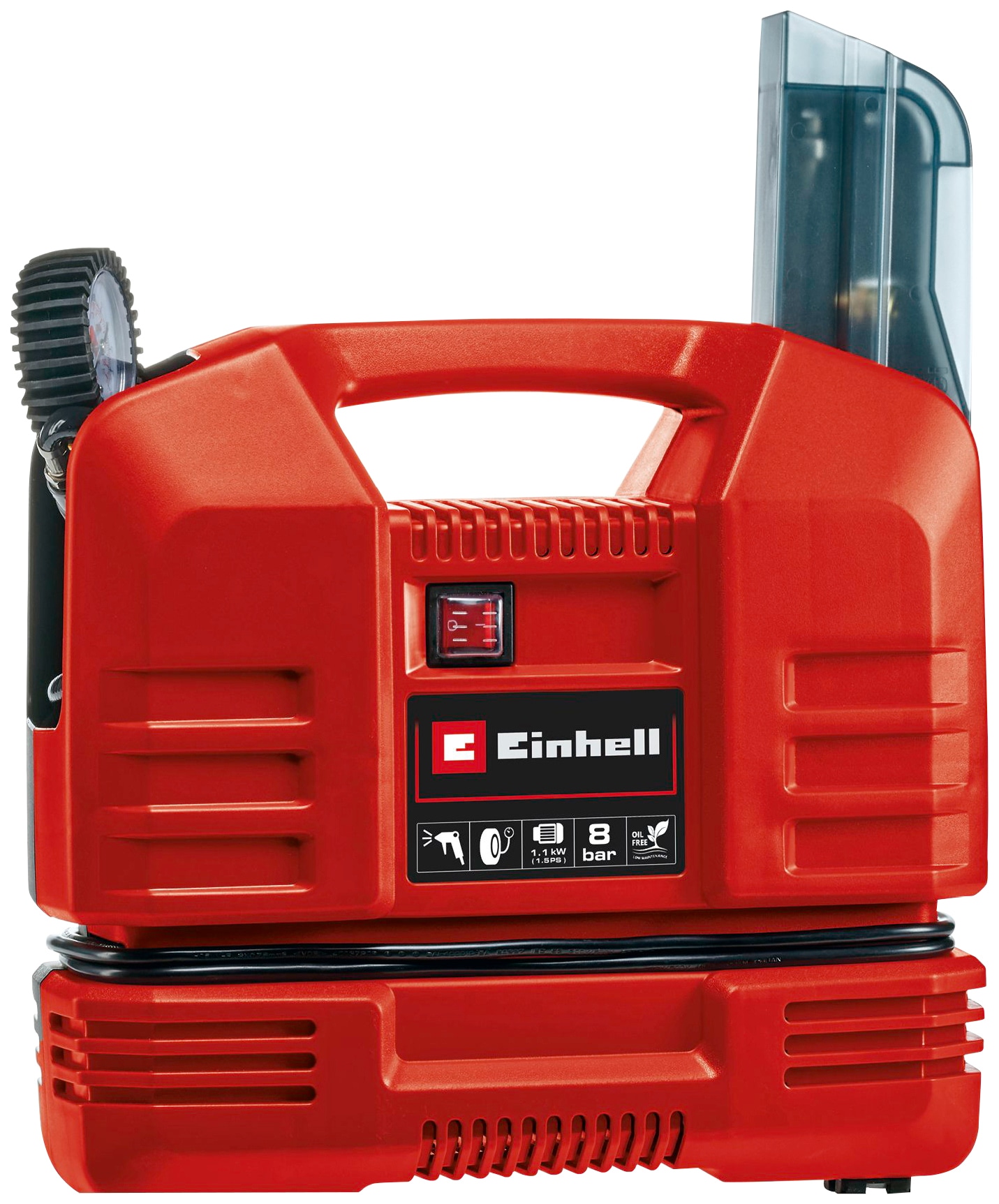 Einhell Koffer-Kompressor "TC-AC 190 OF Set", (Set, 4 tlg.), inkl. Koffer für universelle Aufbewahrung von Werkzeug und Zubehör