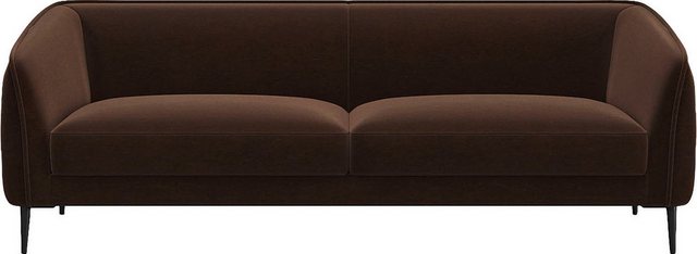 FLEXLUX 3-Sitzer Belle Designsofa, Couch, bequem durch Kaltschaum im Sitz, Skandinavisches Design, In hochwertiger Verarbeitung