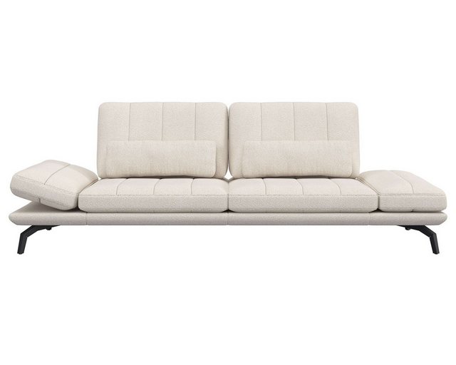 FLEXLUX 3-Sitzer Tropea Funktionssofa, Designsofa, Relaxfunktion, TV-Couch, mit Armteilverstellung sowie Sitztiefenverstellung, Breite 252 cm