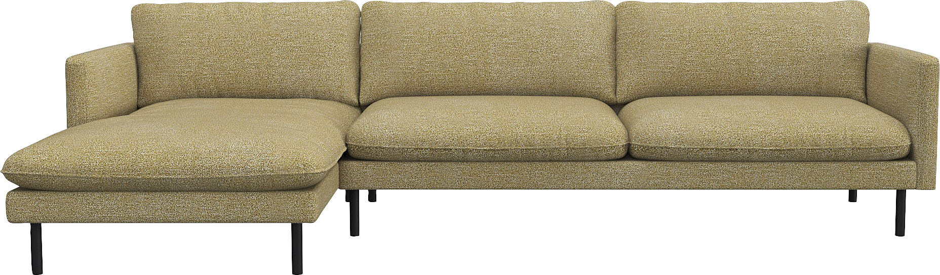 FLEXLUX Ecksofa „Bolzano, elegant und bequem, L-Form“, Sitzaufbau mit Kaltschaum & Stahl-Wellen, loose Sitz -& Rückenkissen