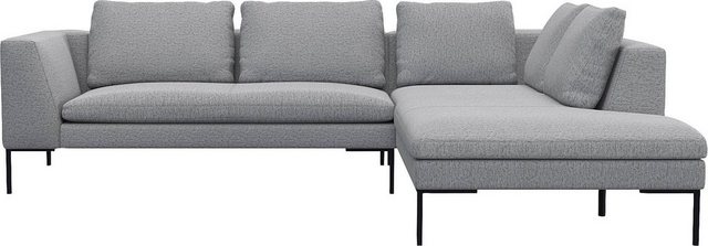 FLEXLUX Ecksofa Loano, superbequemer Sitzkomfort durch Kaltschaum im Sitz, modernes Sofa, frei im Raum stellbar, lose Kissen, L-Form