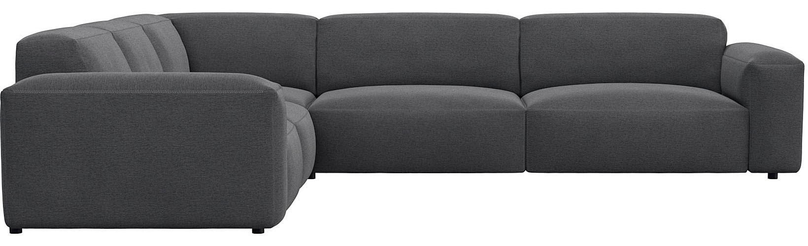 FLEXLUX Ecksofa „Lucera, super bequem durch hochwertigen Sitzaufbau mit Kaltschaum“, modern & anschmiegsam, L-Form, Designsofa