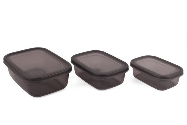 Hermia Concept Vorratsdose 100% PLASTIC, 14 x 10 x 5 cm / 400 ml (3 Pieces) E5710, (9-tlg)