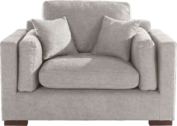 Home affaire Loveseat "Fresh Pond Sessel", weicher Sitzkomfort, incl. Zierkissen, B/T/H: 140/96/95 cm