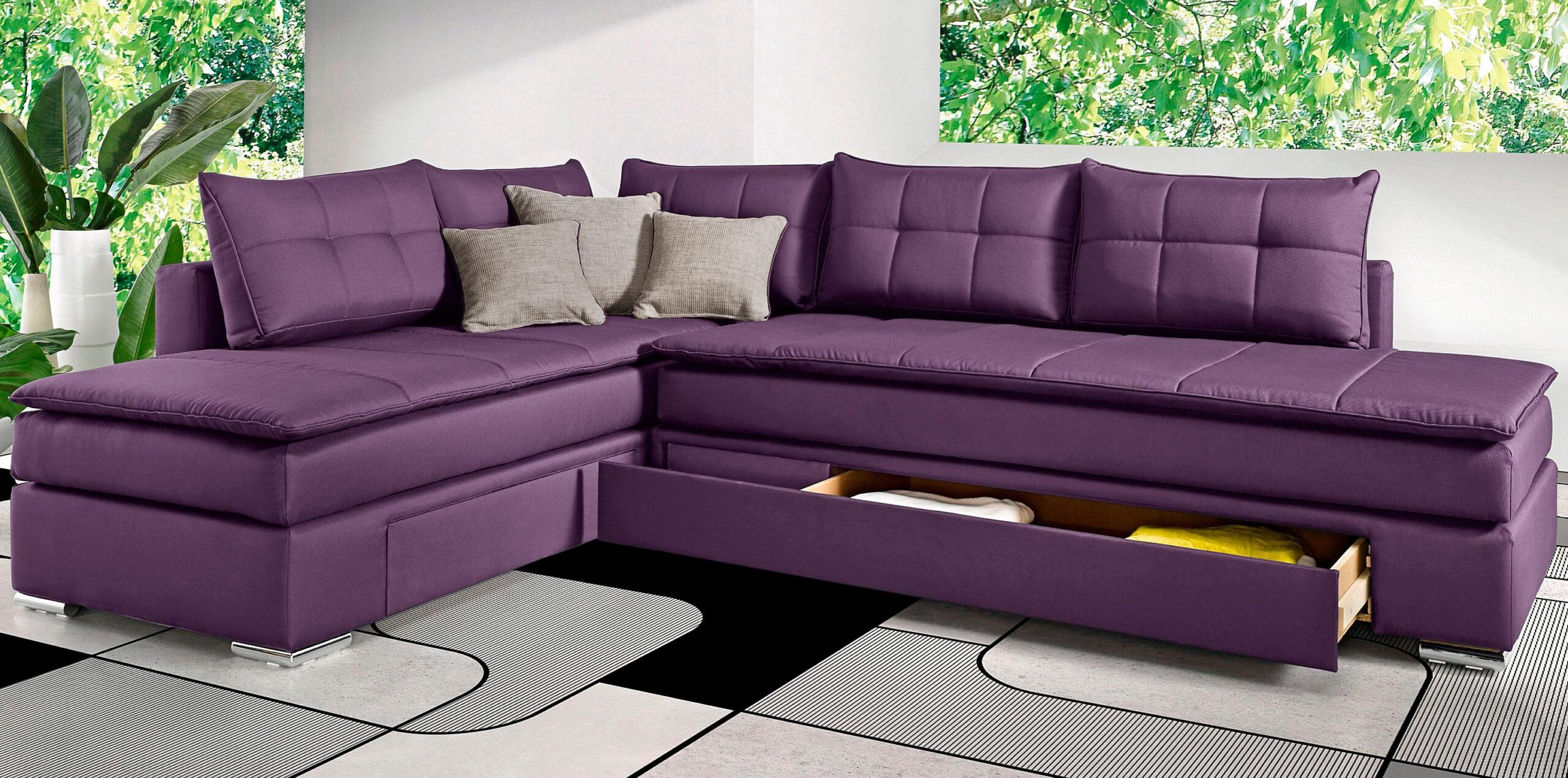 INOSIGN Ecksofa „Night & Day L-Form“, mit Dauer-Schlaffunktion