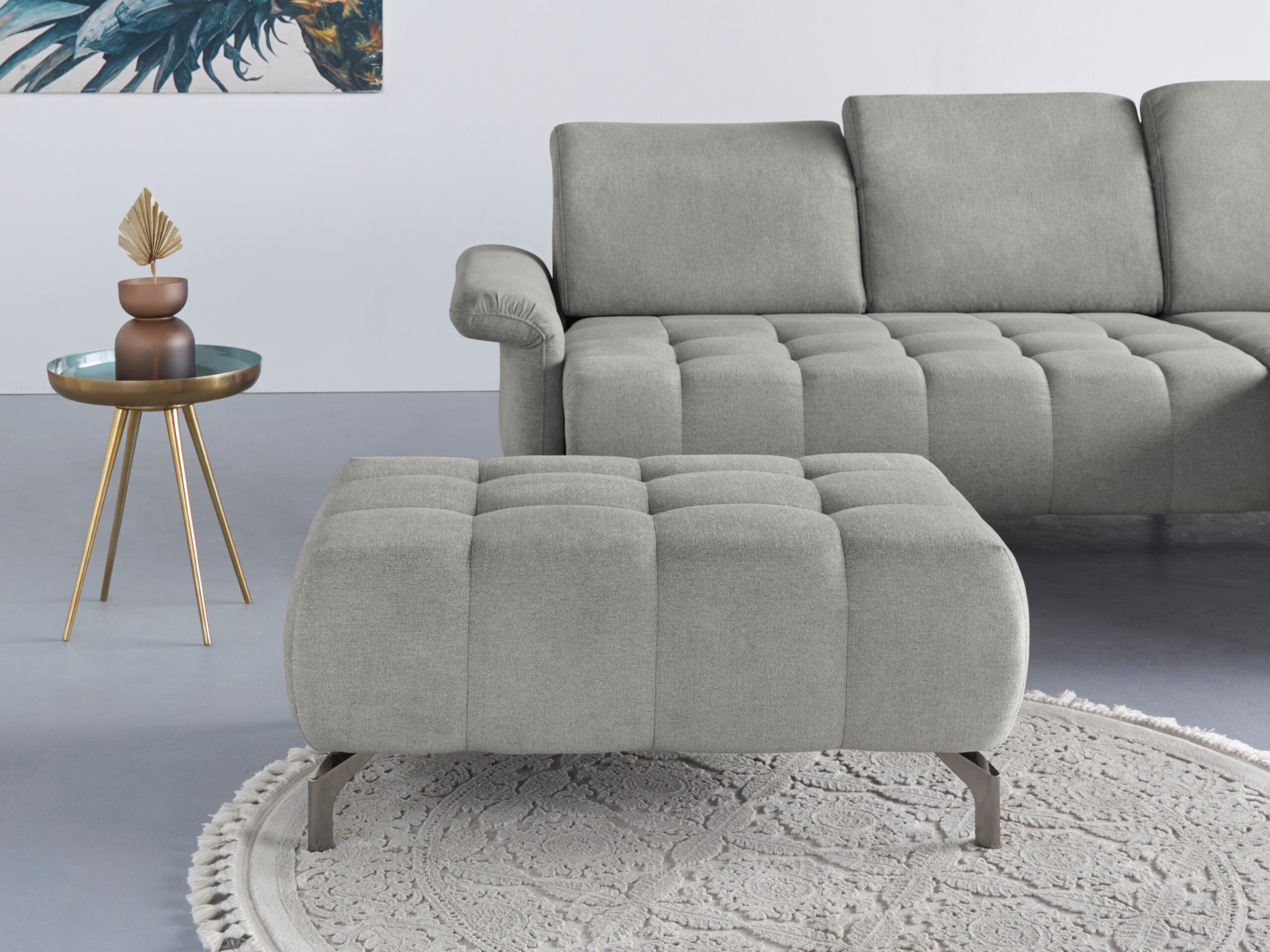 INOSIGN Polsterhocker „Fresh“, passend zum Ecksofa „Fresh“, auch in Bezug Olympia EASY CLEAN