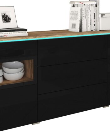 INOSIGN Sideboard „VERA“, Moderne grifflose Kommode,verstellbare Einlegeböden