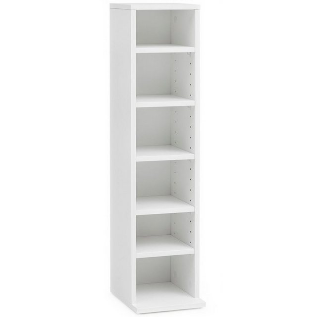 KADIMA DESIGN Bücherregal CD-Regal WL5.836 Holz 21x90x20 cm Offenes Bücherregal Schmal, CD