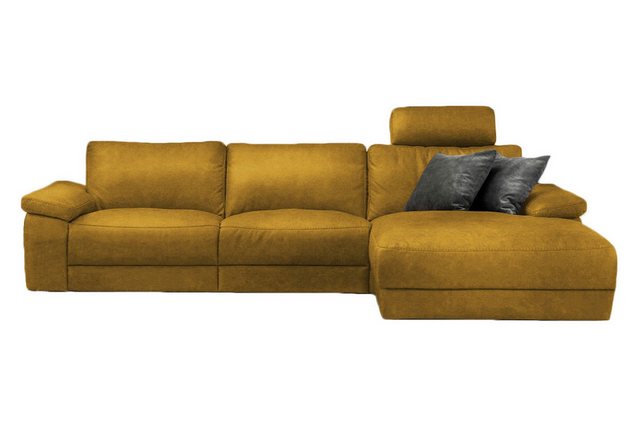 KAWOLA Ecksofa LOLA XL, Couch L-Form rechts oder links, Sitzvorzug motorisch, Stoff oder Leder