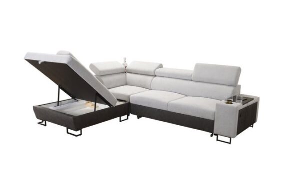 Kaiser Möbel Ecksofa Modernes Luxus-Ecksofa mit Schlaffunktion MELODY VII