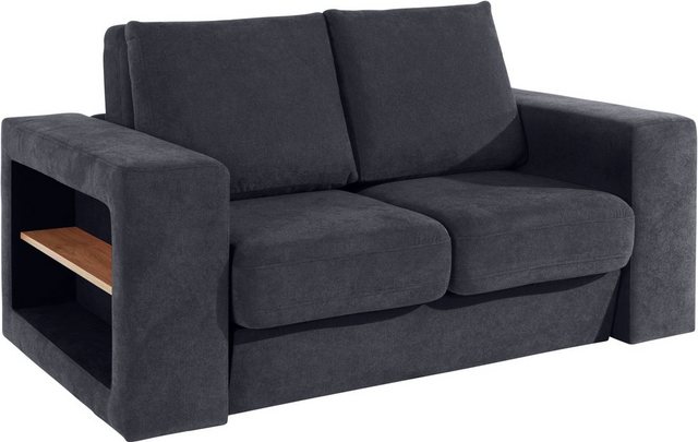 LOOKS by Wolfgang Joop 2-Sitzer Looksvb, Verwandlungssofa: aus Sofa wird Sofa mit 2 Hockern, mit Regalfunktion