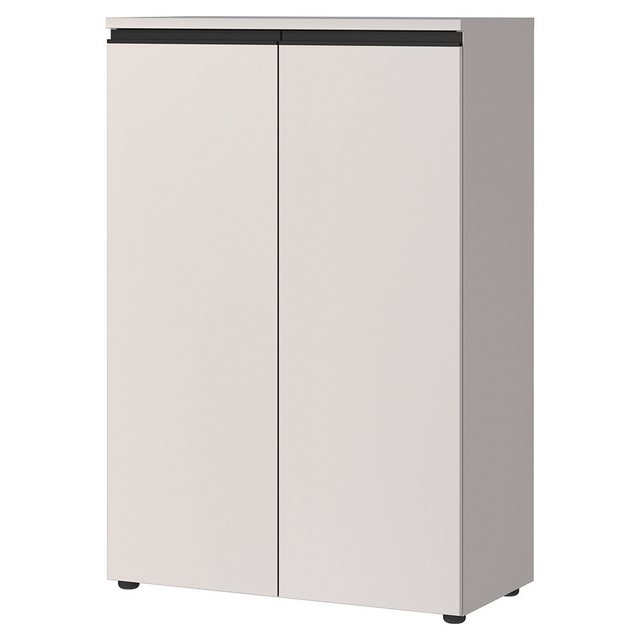 Lomadox Aktenschrank BETHANY-01 Highboard Kommode Akrenregal Büroschrank, kaschmir