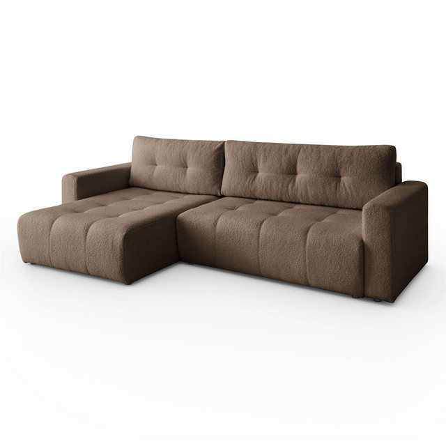 Lookway Ecksofa ASTON L-Form Couch, mit Bettkasten und Schlaffunktion