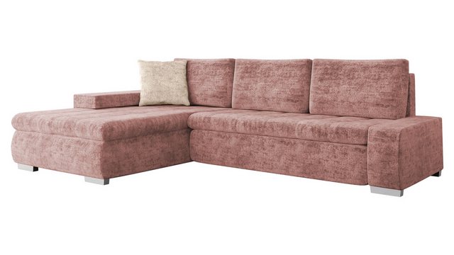 MIRJAN24 Ecksofa Orkan Mini Premium, mit Bettkasten und Schlaffunktion, Universell, L-Form, 265x185x85 cm