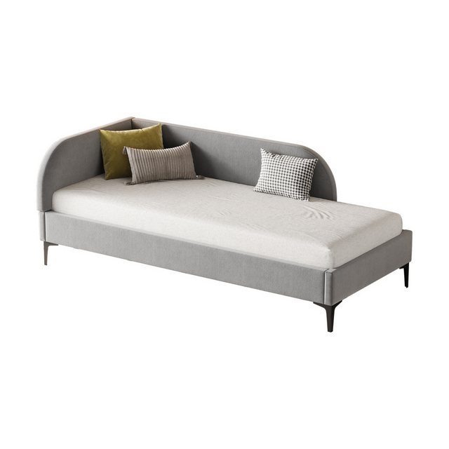 MODFU Polsterbett Schlafsofa Multifunktionsbett Daybett Tagesbett (mit Lattenrost Hautfreundlicher Samtstoff, 90×200 cm), ohne Matratze