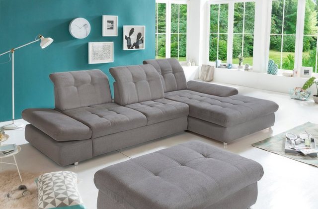 Myhomelando Ecksofa Areta Ecksofa, mit Schlaffunktion