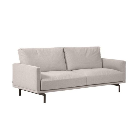 Natur24 Sofa 3-Sitzer Sofa Galene 214 x 96 x 94 cm Beige Sitzgarnitur