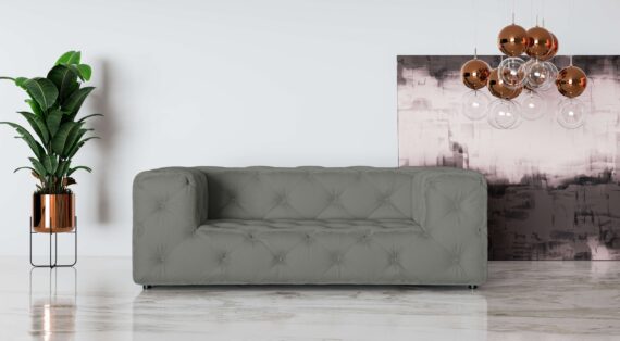 Places of Style 2-Sitzer "FOLLINA", 2-Sitzer Sofa mit klassischer Chesterfield-Knopfheftung