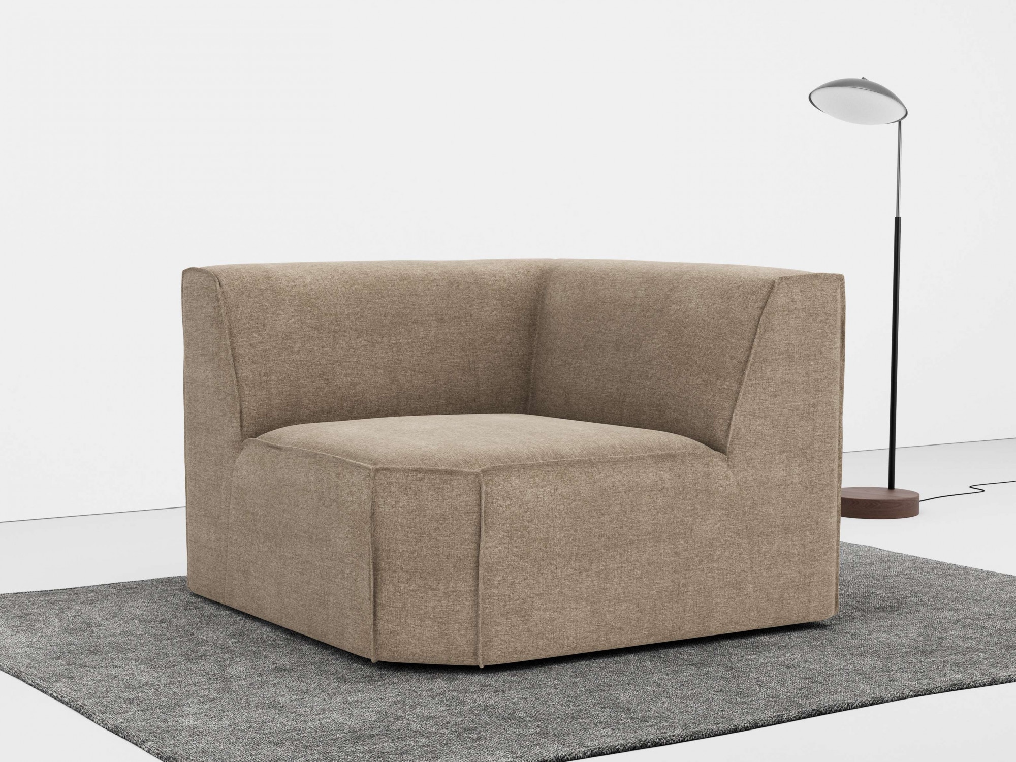 RAUM.ID Sofa-Eckelement „Norvid“, modular, wahlweise mit Kaltschaum, Komfortschaum oder Taschenfederkern