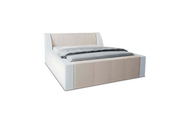 Sofa Dreams Boxspringbett Fermo Bett Kunstleder Premium Komplettbett mit LED Beleuchtung, mit Topper, mit Matratze, mit LED Beleuchtung