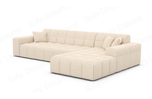 Sofa Dreams Ecksofa Stoffsofa Ibiza L Form kurz Stoff Modern Eckcouch Sofa Polstersofa, Loungesofa