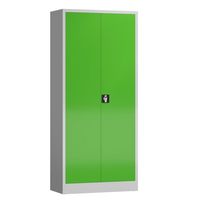 Steelboxx Mehrzweckschrank Aktenschrank Metallschrank abschließbar 180x80x38cm (1-St) Komplett montiert und verschweißt, keine Montage erforderlich