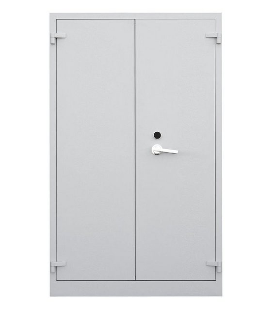 Steelboxx Mehrzweckschrank Aktenschrank Tresor feuergeschützt 5 OH 1950 x 1200 x 550 mm grau (1-St) Schutz vor leichten Bränden und Einbruchsversuchen