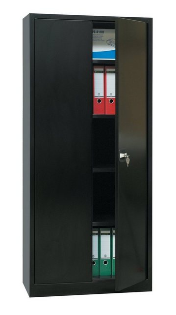 Steelboxx Mehrzweckschrank Metallschrank abschließbar Aktenschrank Büroschrank 195×92,5x60cm (1-St) Komplett montiert, keine Montage notwendig