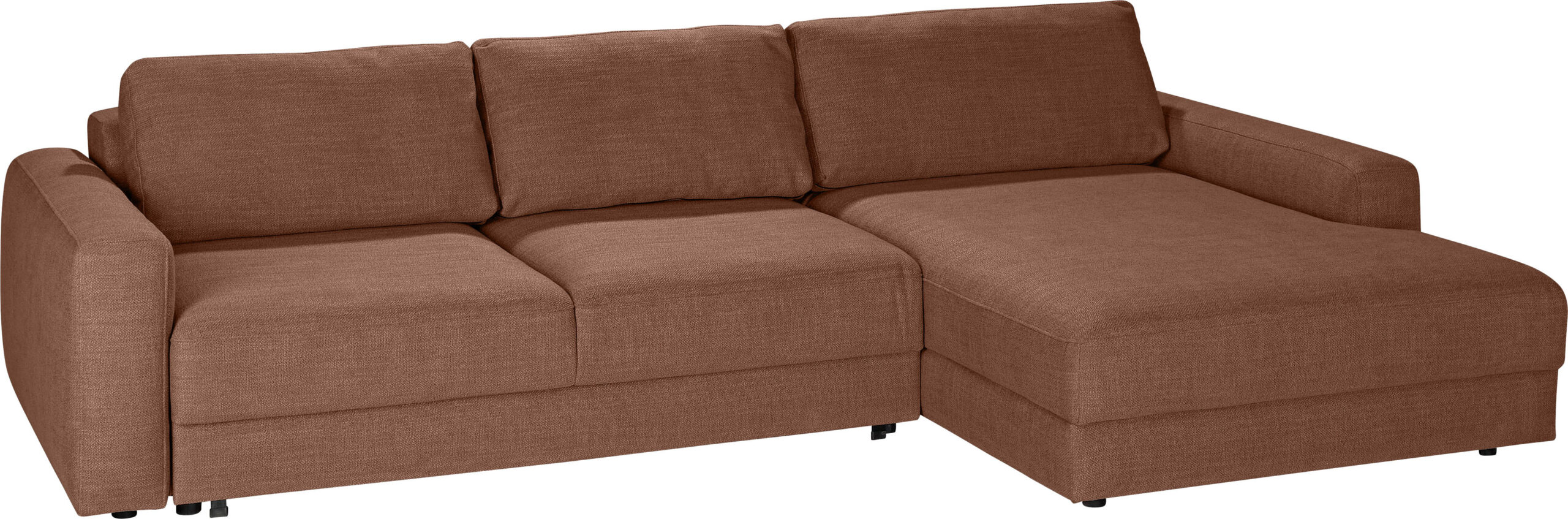 TRENDMANUFAKTUR Ecksofa "Bourbon II, hoher Sitzkomfort, extrabreite Recamiere für Relaxkomfort", wahlweise mit Bettfunktion und Bettkasten, zeitlos und elegant, L-Form