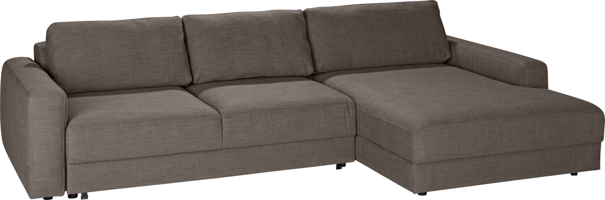 TRENDMANUFAKTUR Ecksofa "Bourbon II, mit extratiefer Sitzfläche und extrabreiter Recamiere", elegant und zeitlos, mit hohem Sitzkomfort, L-Form