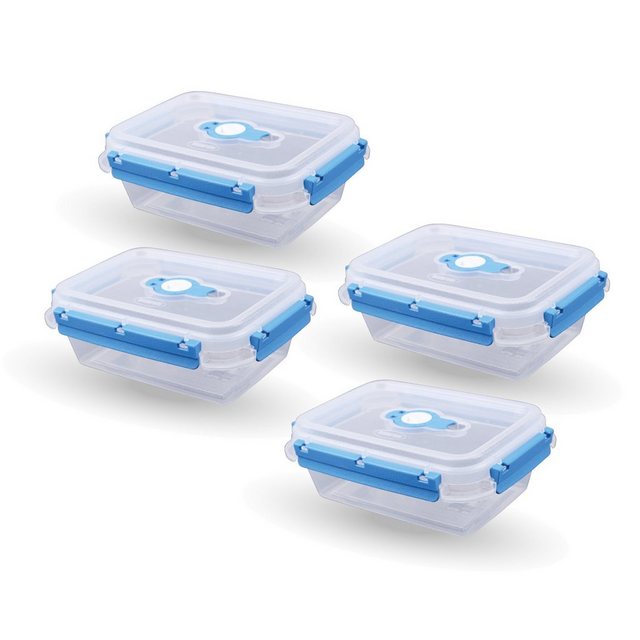 Tontarelli Frischhaltedose Lunchbox 0,9 L, Kunststoff, (4-tlg), Vorratsdose für Lebensmittel – Aufbewahrungsbox luftdicht – Meal Prep