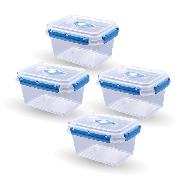 Tontarelli Frischhaltedose Lunchbox 1,5 L, Kunststoff, (4-tlg), Vorratsdose für Lebensmittel – Aufbewahrungsbox luftdicht – Meal Prep