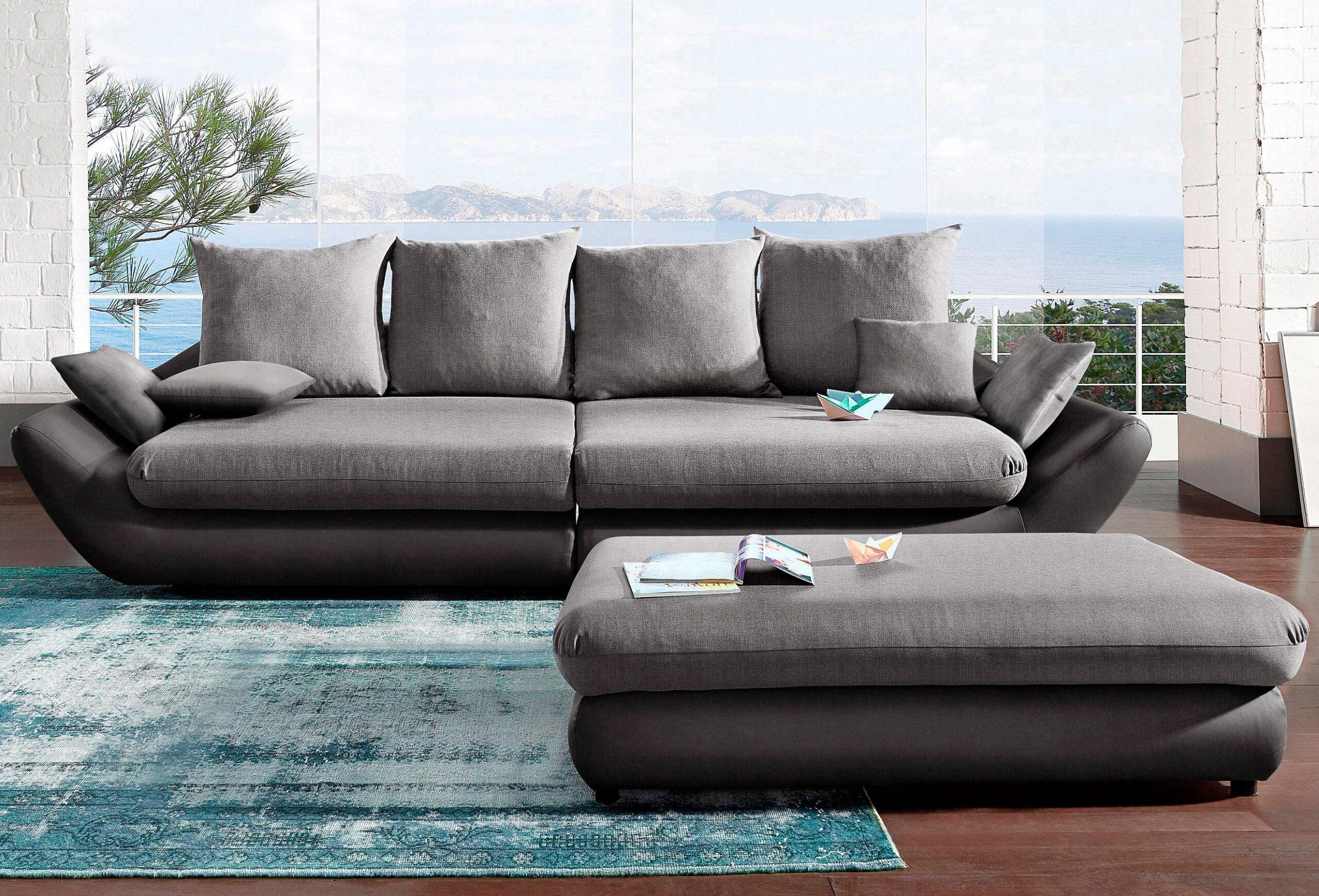 Trends by HG Big-Sofa „Moon“, frei im Raum stellbar