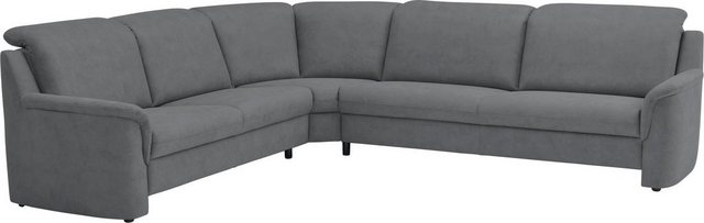 VILLA BECK Ecksofa Garda L-Form, 4 Teile, inklusive Kopfteilverstellung, Stellmaß 277x245cm