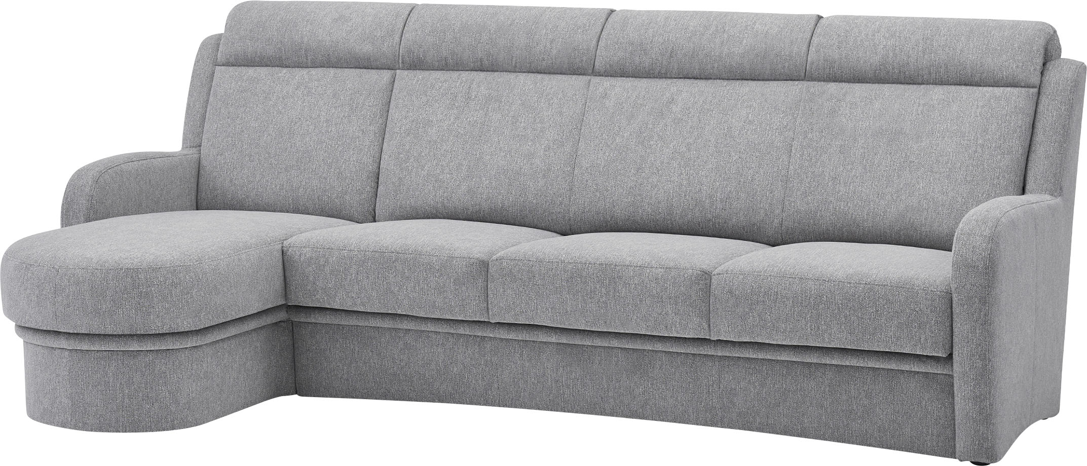 VILLA BECK Ecksofa „Varese L-Form“, (2 St.), Kopfteilverstellung, wahlweise mit Sitzvorzug, in Sitzhöhe 46 cm