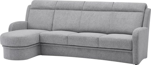 VILLA BECK Ecksofa Varese L-Form, 2 Teile, Kopfteilverstellung, wahlweise mit Sitzvorzug, in Sitzhöhe 46 cm