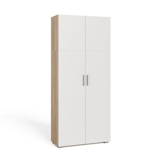 Vicco Aktenschrank Frank, Weiß/Sonoma/Sonoma, 80 x 182.4 cm