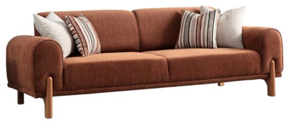 Villa Möbel Sofa Adonis, 1 Stk. 2-Sitzer, mit Relax-/Bettfunktion durch umklappbare Rückenlehne