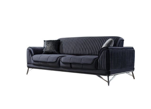 Villa Möbel Sofa Bond, 1 Stk. 2-Sitzer, mit Relax-/Bettfunktion durch umklappbare Rückenlehne