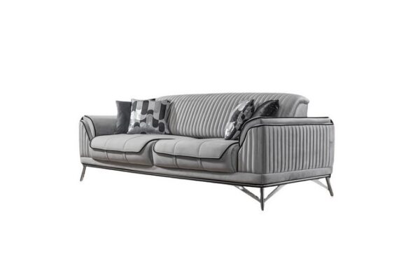 Villa Möbel Sofa Bond, 1 Stk. 3-Sitzer, mit Relax-/Bettfunktion durch umklappbare Rückenlehne