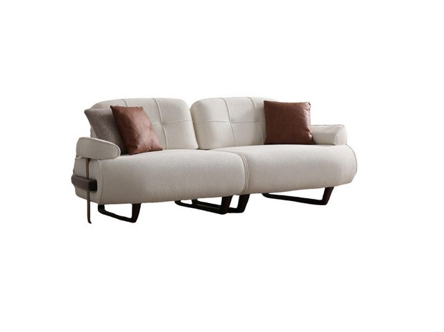 Villa Möbel Sofa Kansas, 1 Stk. 2-Sitzer, Hand Made Qualtiy, pflegeleichter Mikrofaserstoff