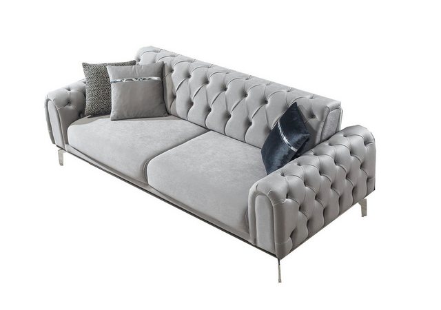 Villa Möbel Sofa London, 1 Stk. 2-Sitzer, mit Relax-/Bettfunktion durch umklappbare Rückenlehne