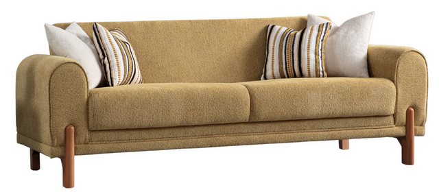 Villa Möbel Sofa Oase, 1 Stk. 2-Sitzer, Hand Made Qualtiy, Schlaffunktion durch aufklappbare Sitzfläche